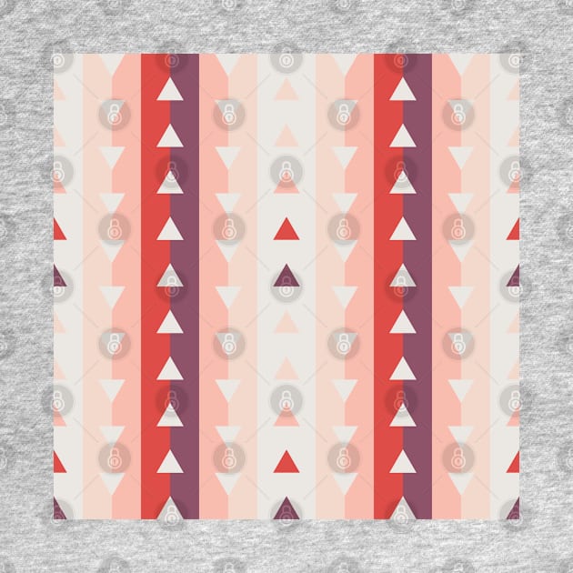 Vertical stripes and triangles pattern by kallyfactory